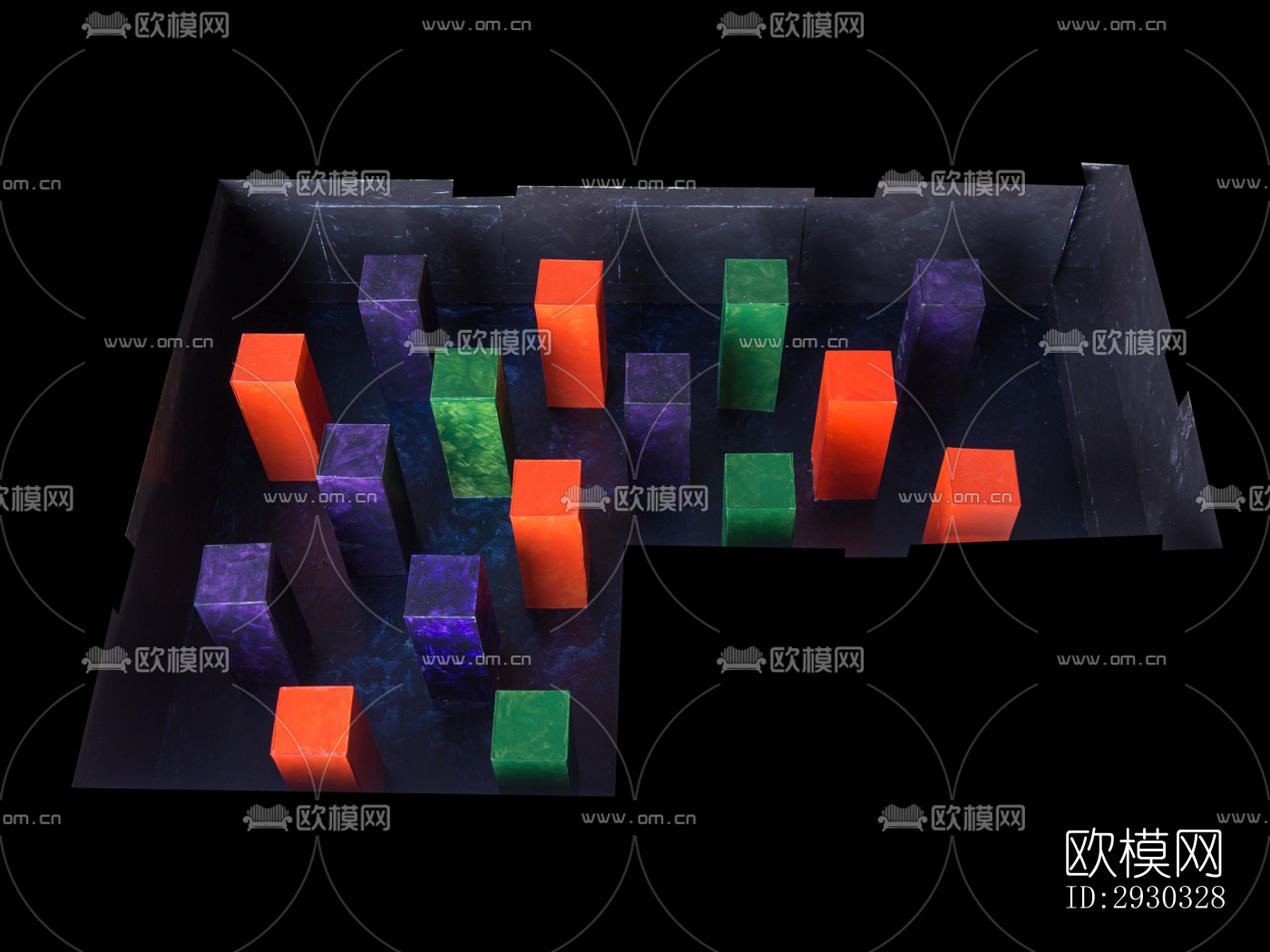 现代展览展厅效果图下载（渲染图11）