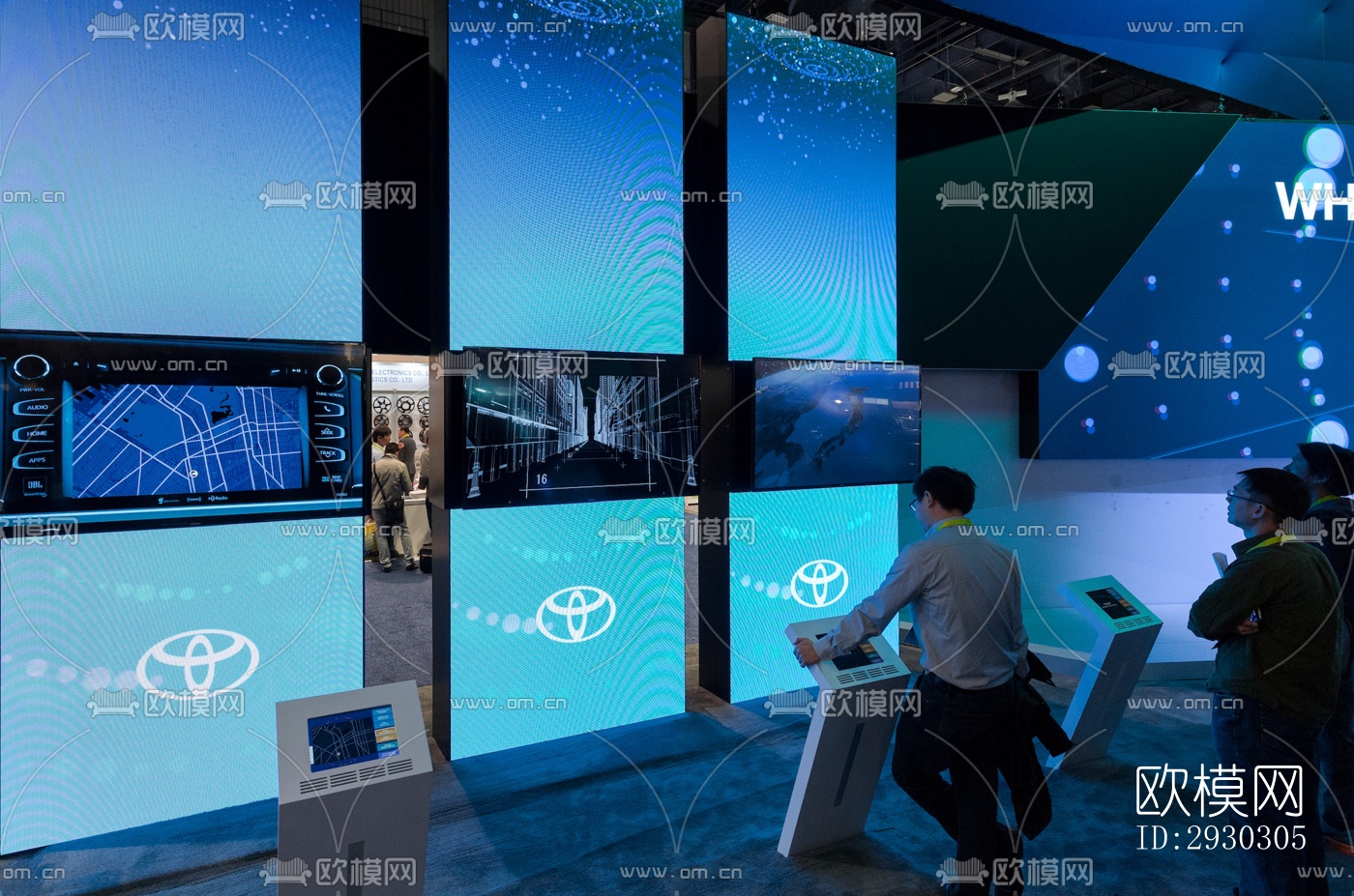 现代展览展厅效果图下载（渲染图3）