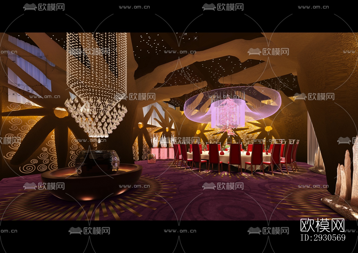 后现代酒店民宿效果图下载（渲染图5）