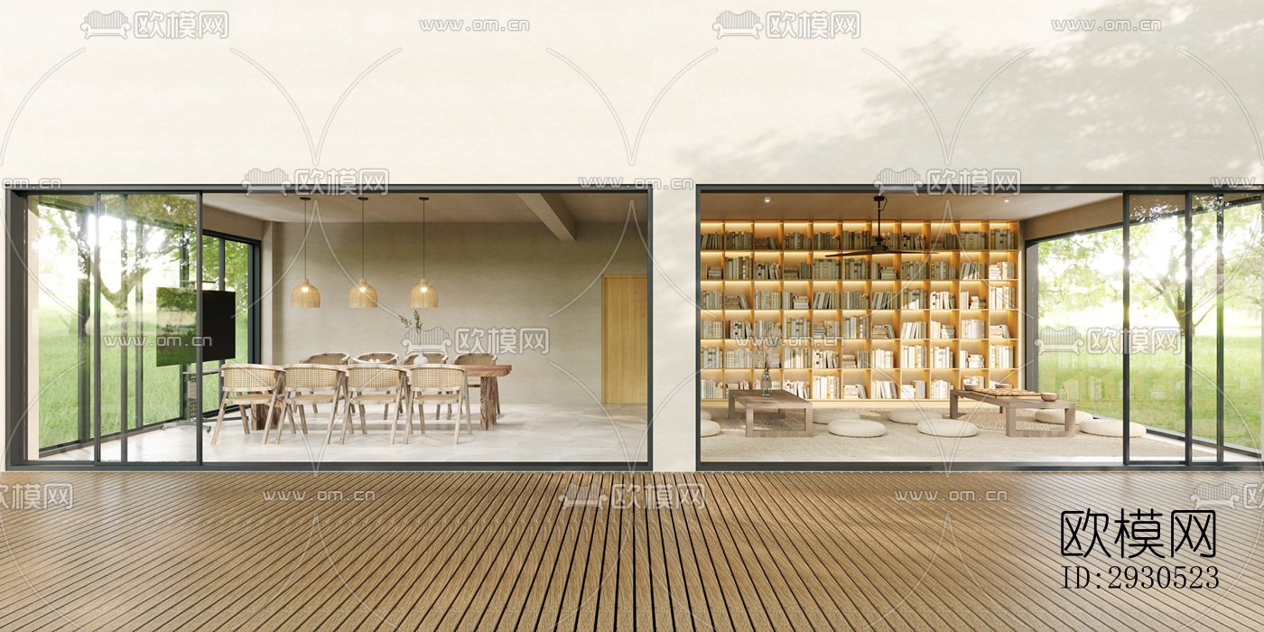 侘寂酒店民宿效果图下载（渲染图8）