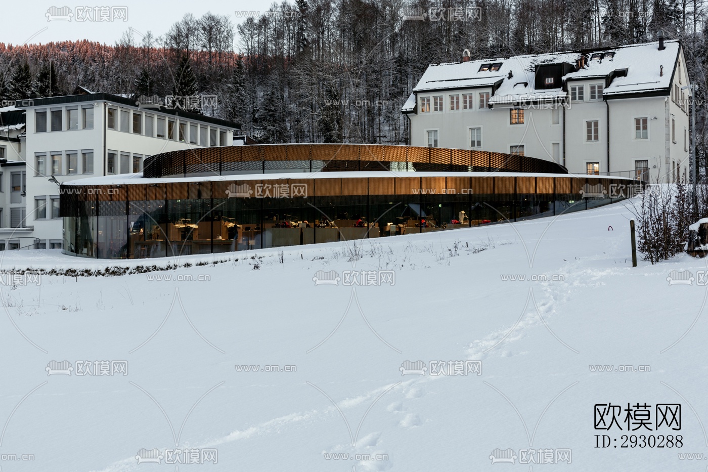 现代展览展厅效果图下载（渲染图7）