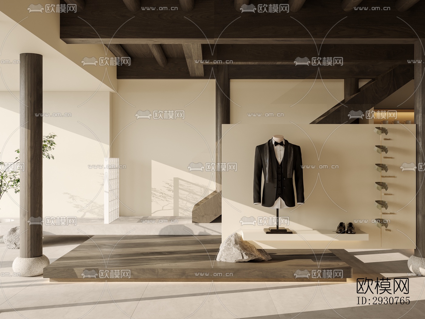 新中式零售店铺效果图下载（渲染图7）