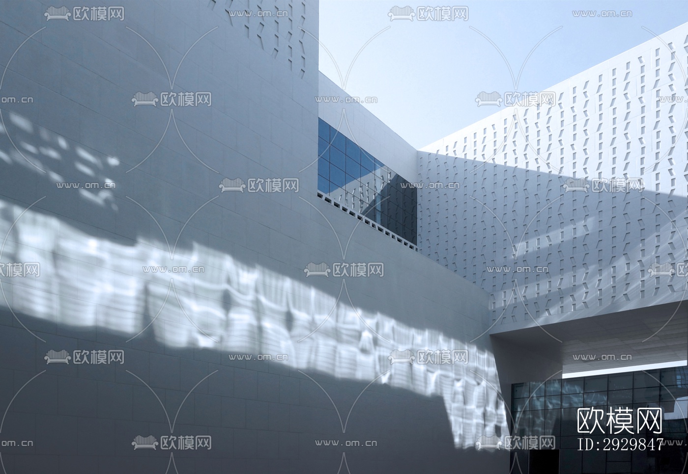 现代文体建筑效果图下载（渲染图9）