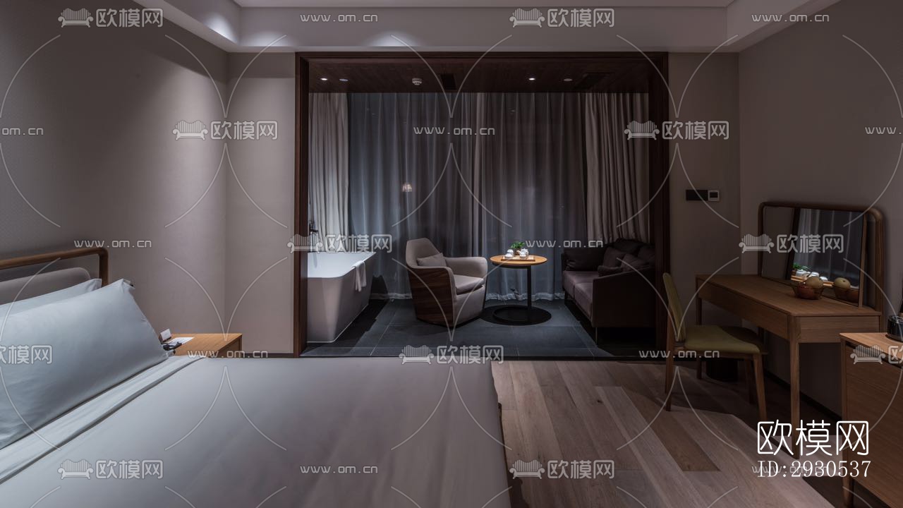 北欧酒店民宿效果图下载（渲染图5）