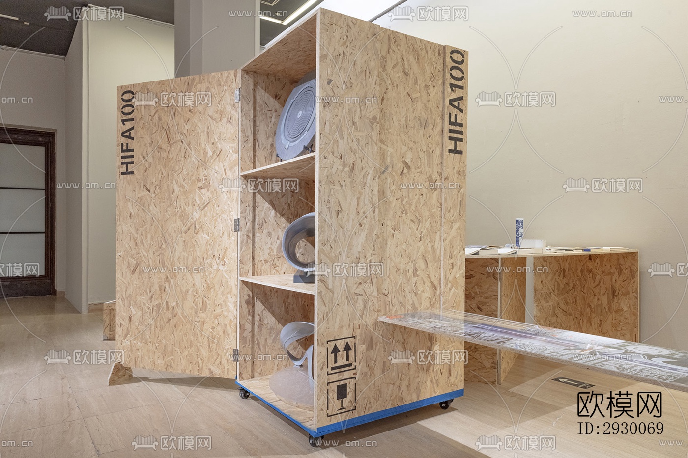 工业风展览展厅效果图下载（渲染图13）