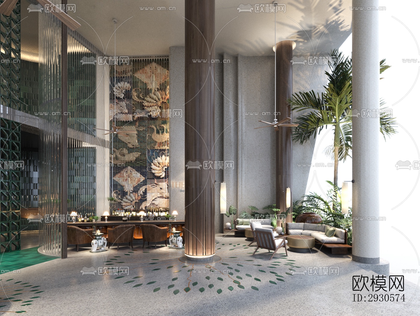 后现代酒店民宿效果图下载（渲染图16）