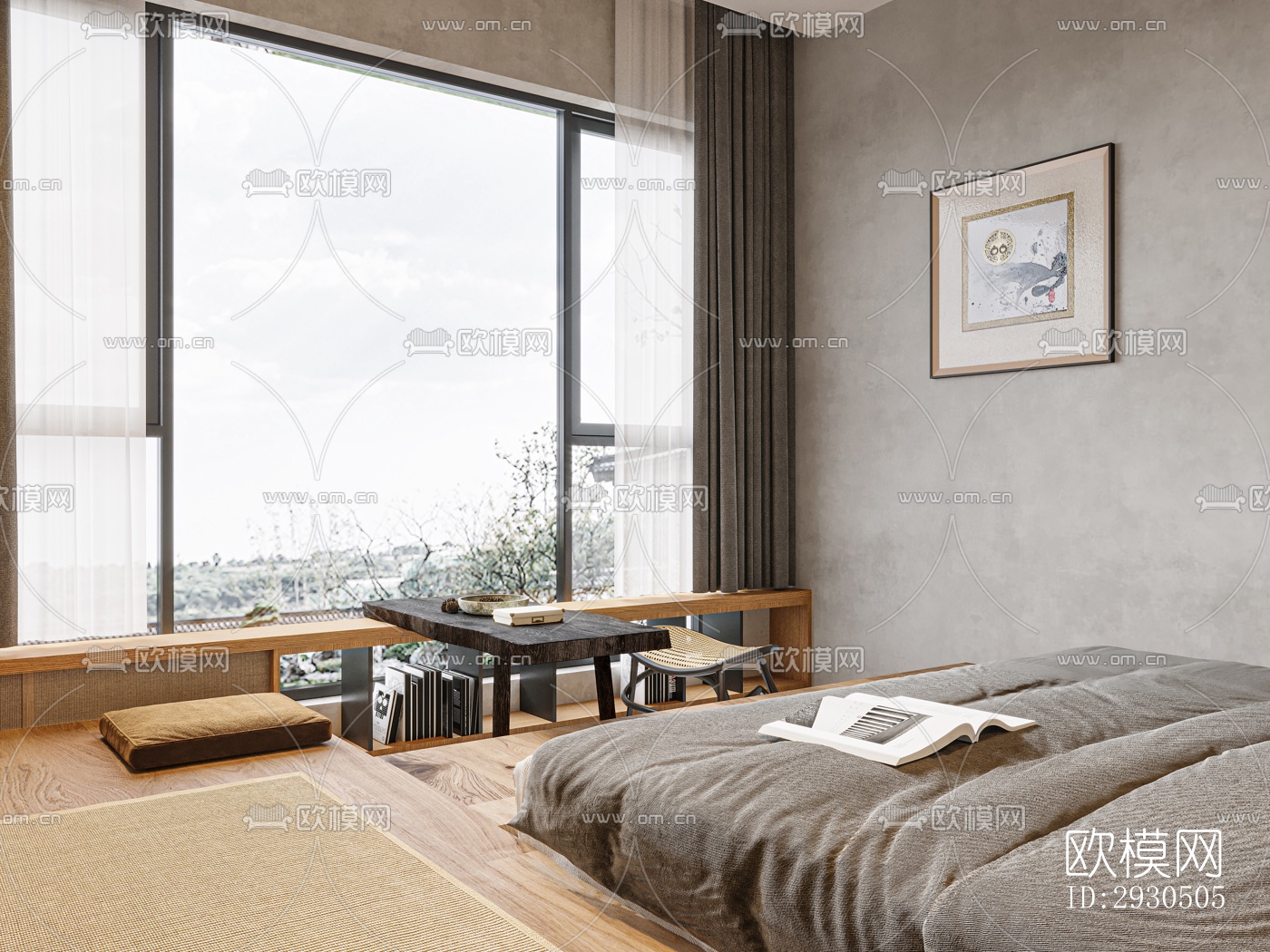 侘寂酒店民宿效果图下载（渲染图12）