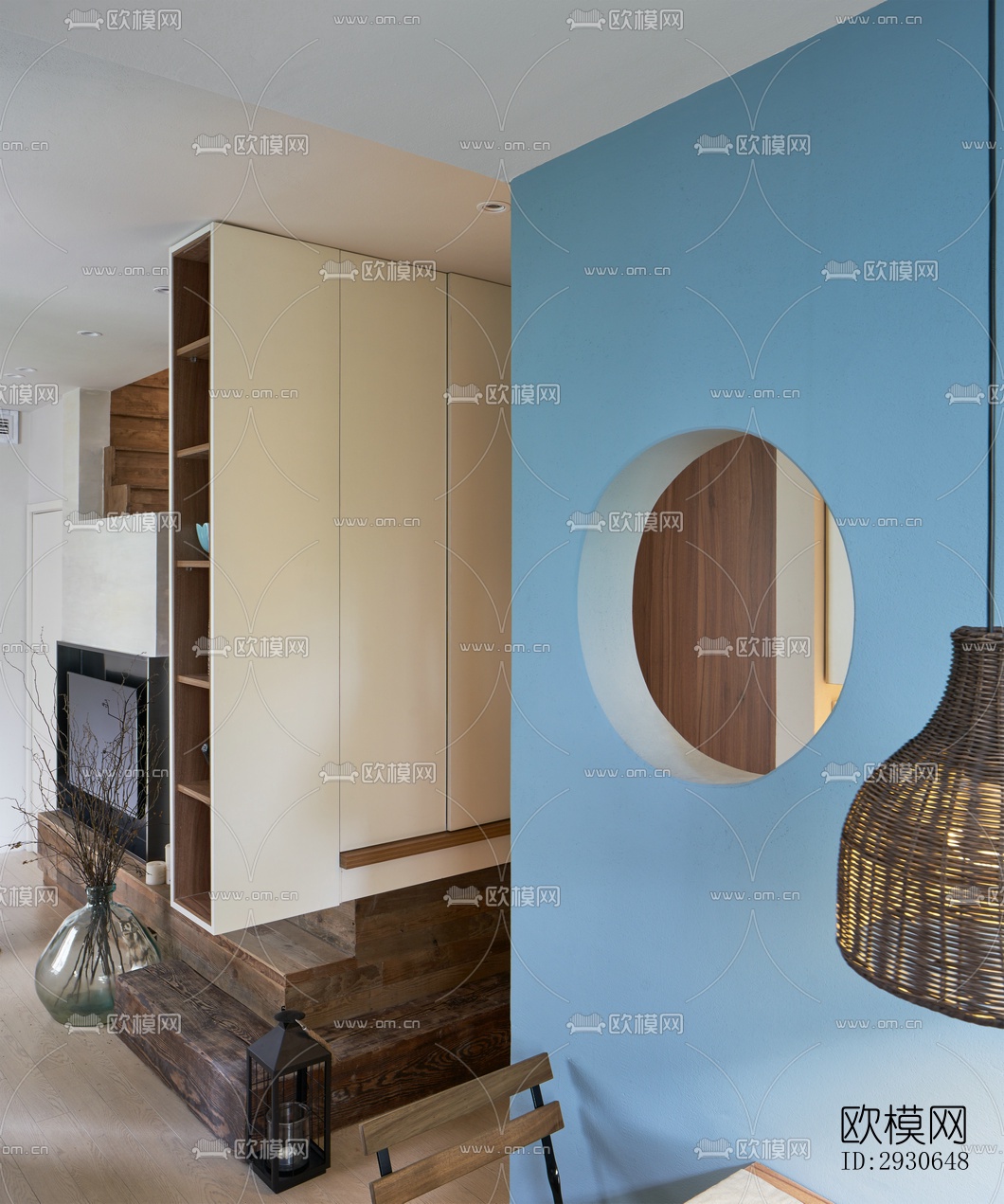 现代酒店民宿效果图下载（渲染图3）