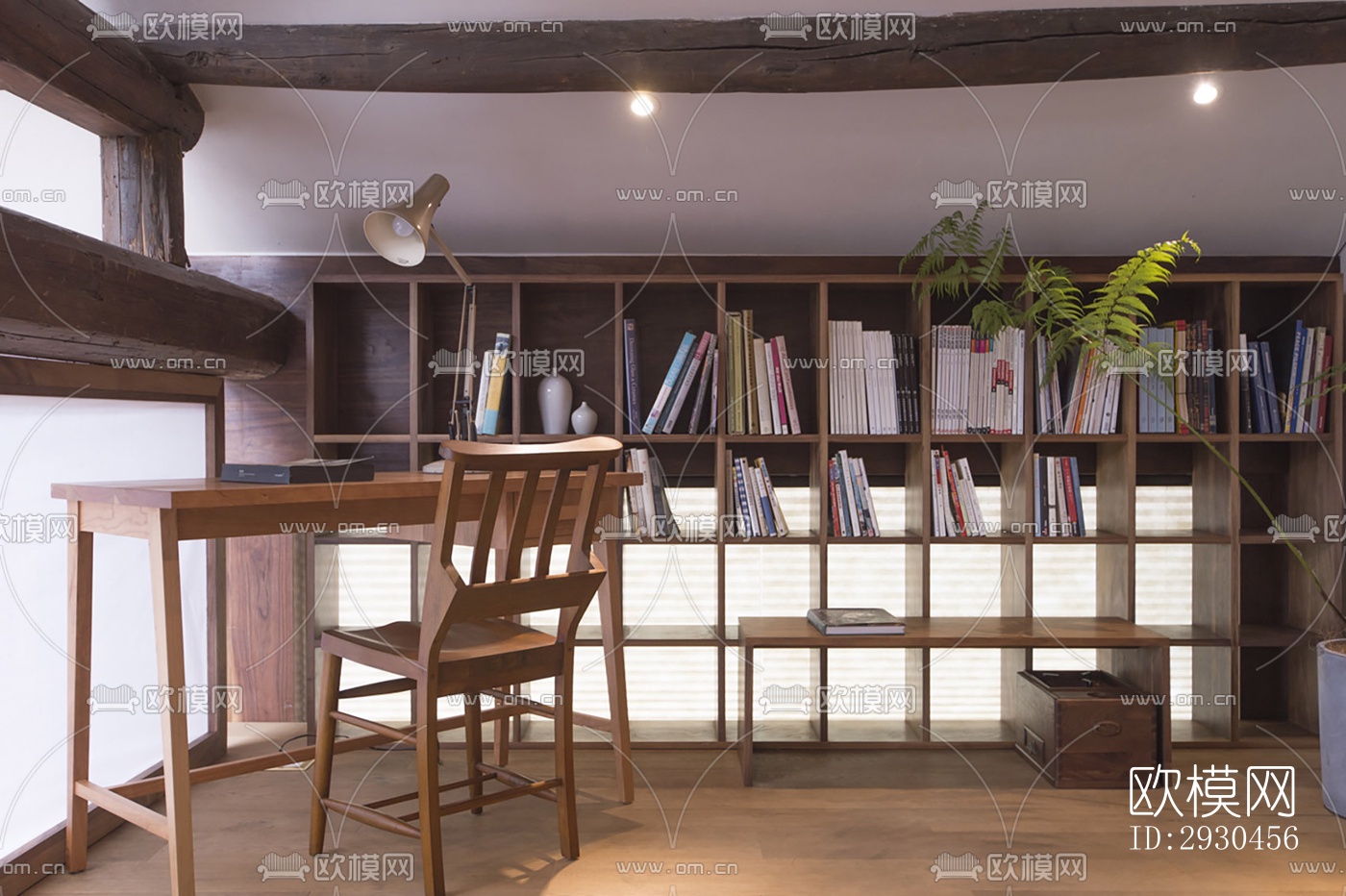 中式酒店民宿效果图下载（渲染图10）