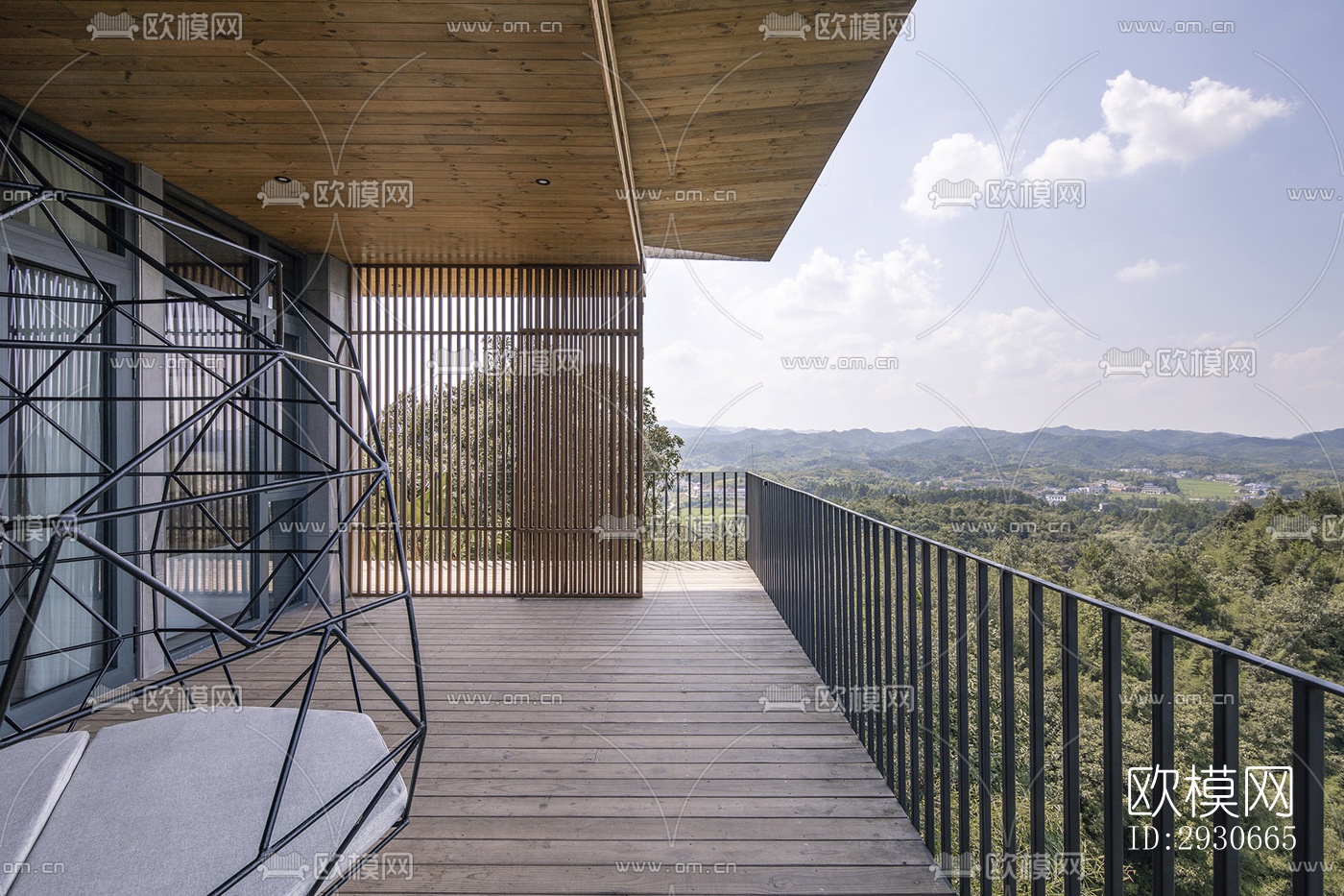 现代酒店民宿效果图下载（渲染图18）