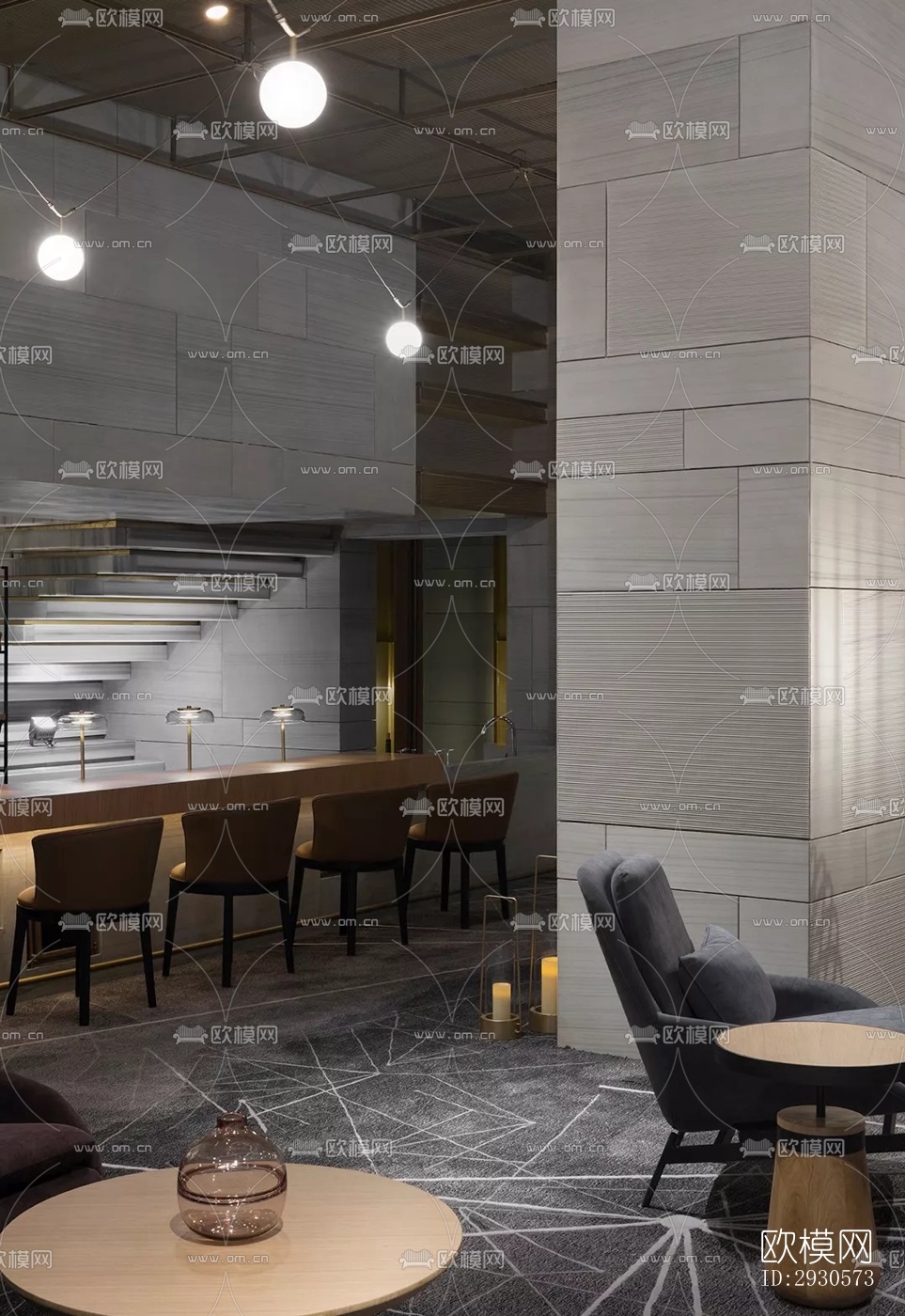 后现代酒店民宿效果图下载（渲染图4）