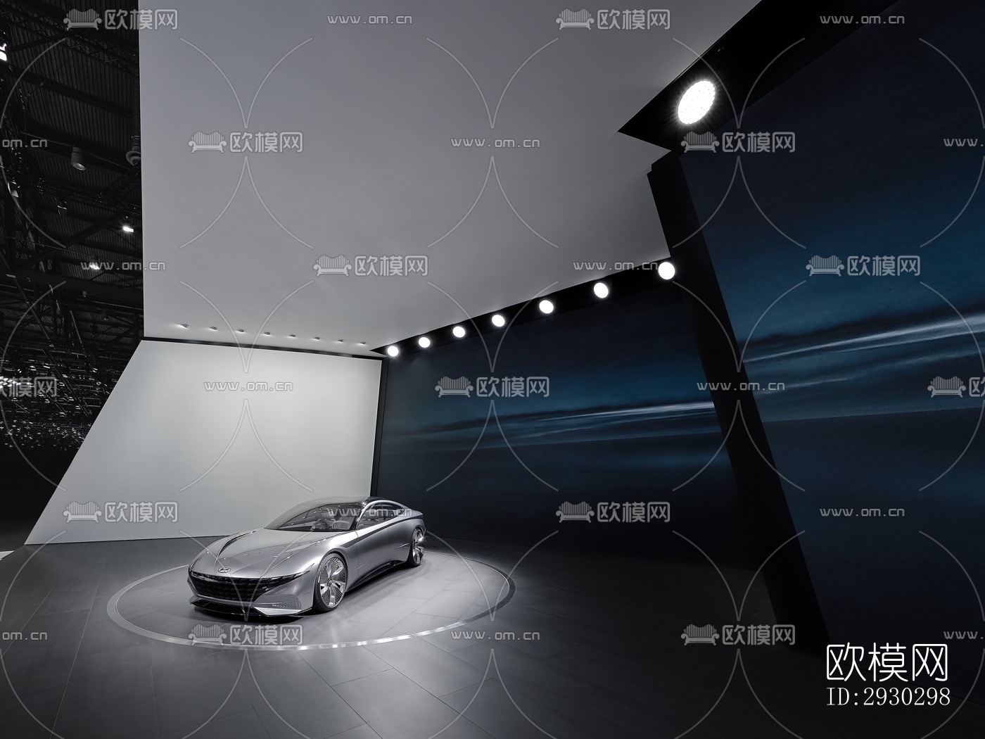 现代展览展厅效果图下载（渲染图8）