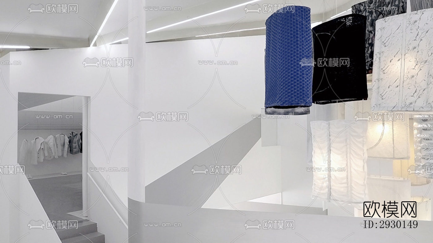 现代展览展厅效果图下载（渲染图15）