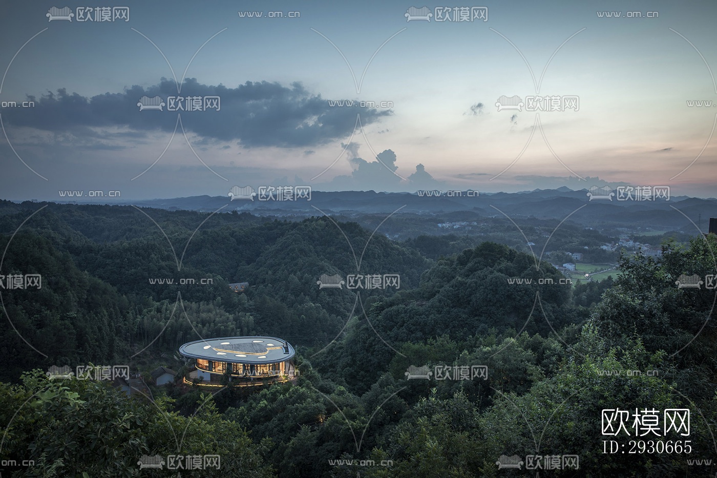 现代酒店民宿效果图下载（渲染图5）