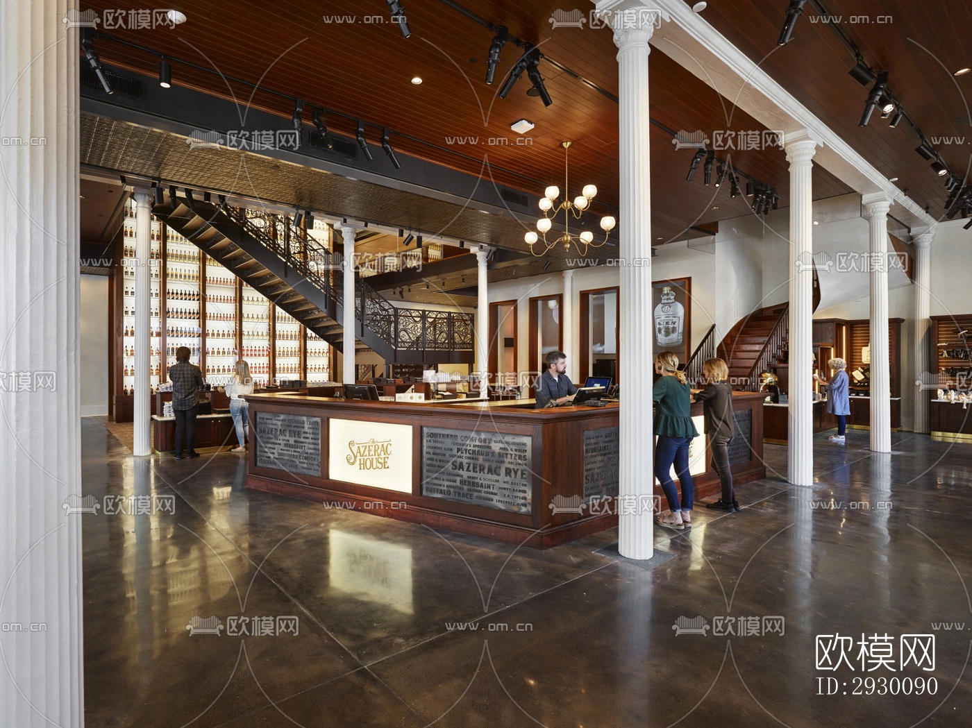 工业风展览展厅效果图下载（渲染图6）