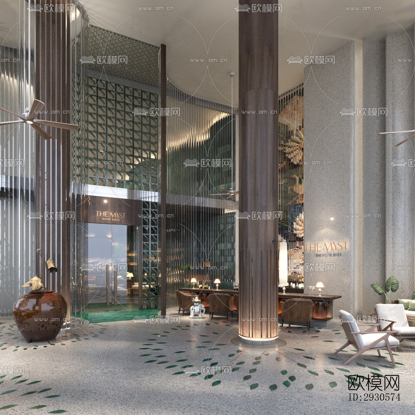 后现代酒店民宿效果图下载（渲染图15）