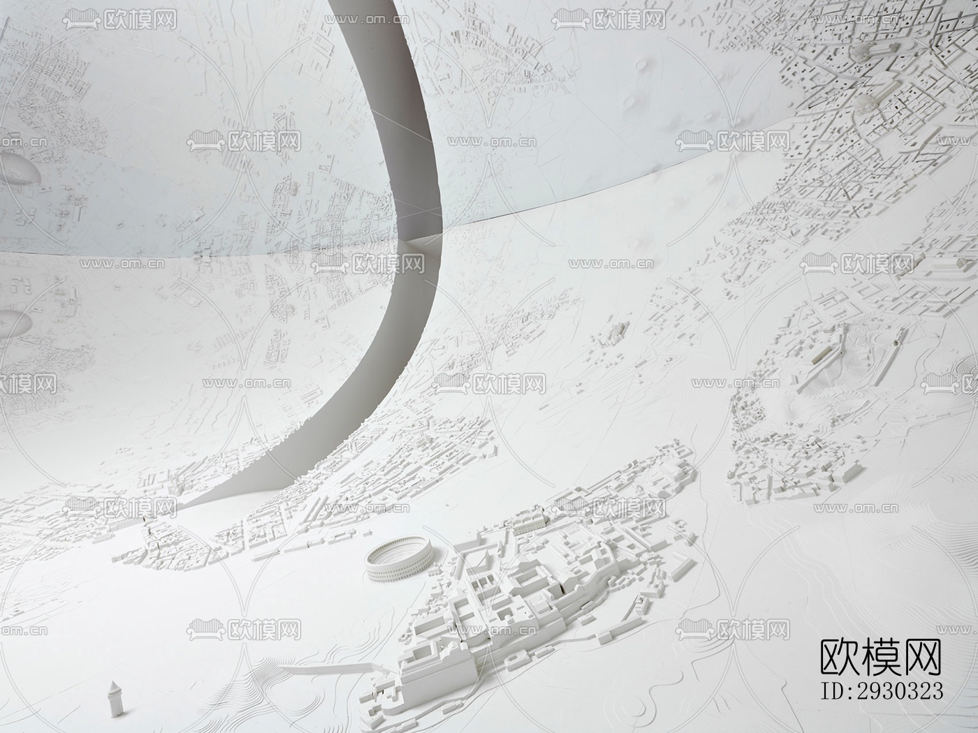 现代展览展厅效果图下载（渲染图6）