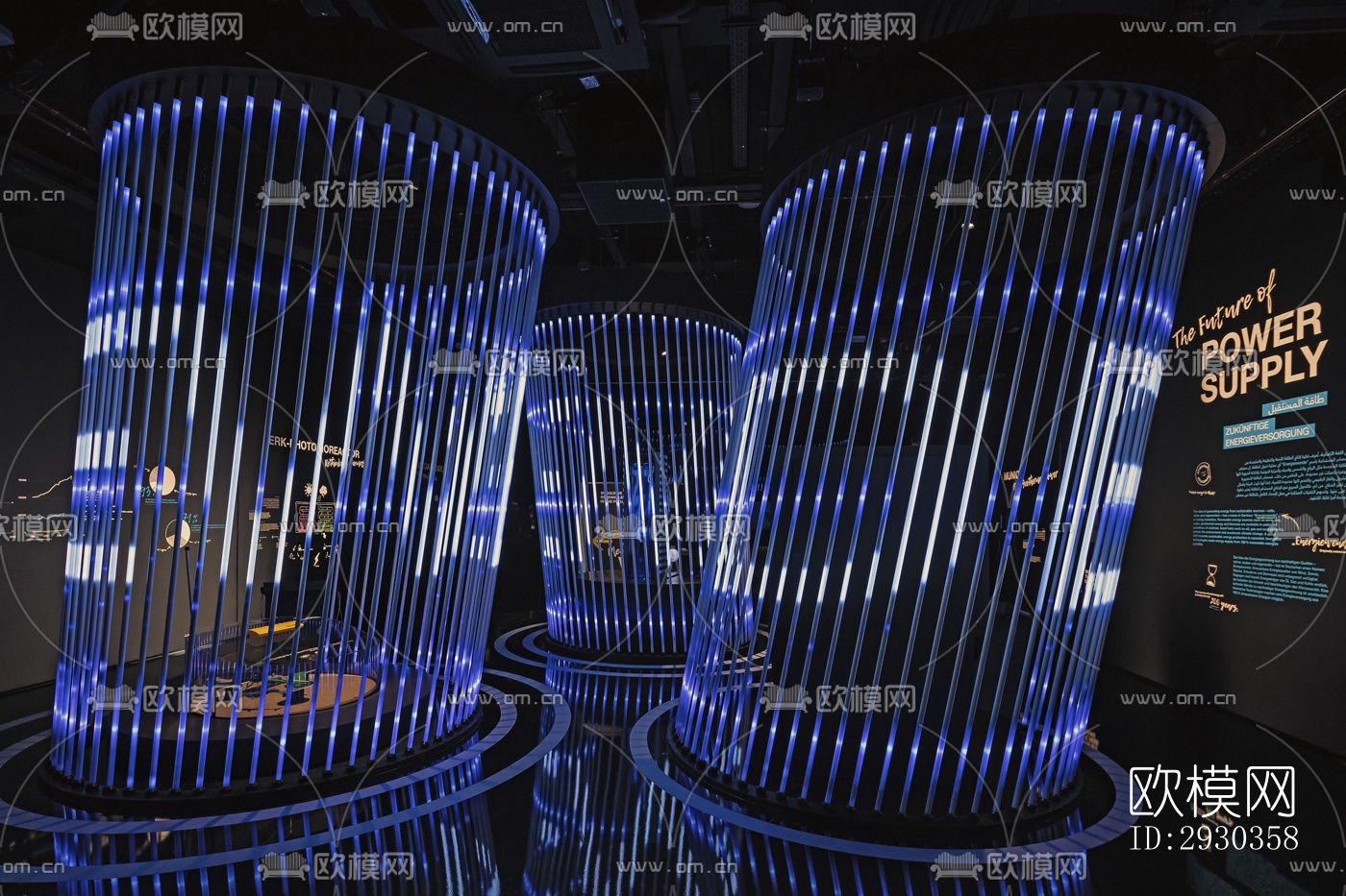 现代展览展厅效果图下载（渲染图9）