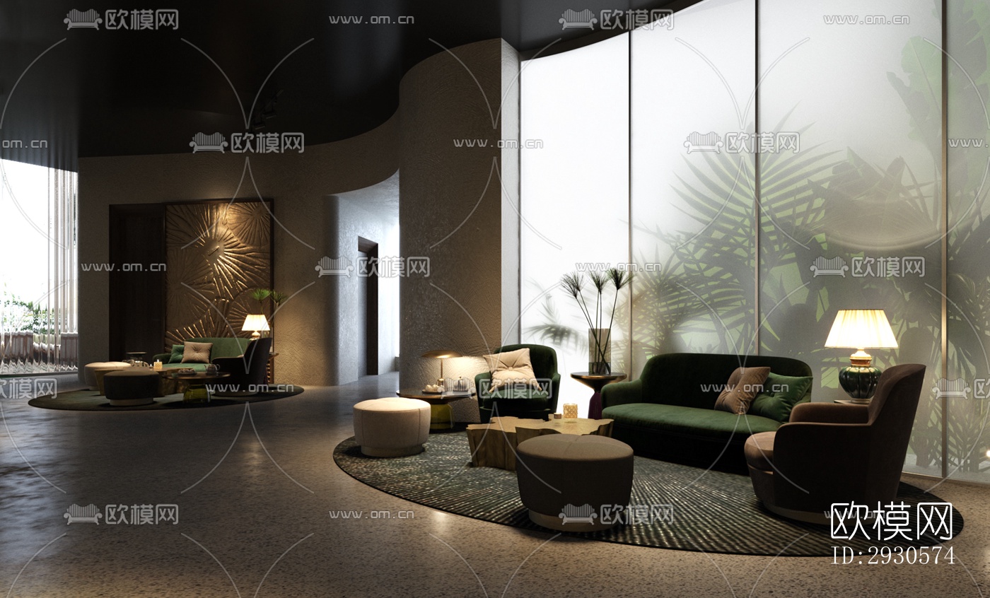 后现代酒店民宿效果图下载（渲染图6）