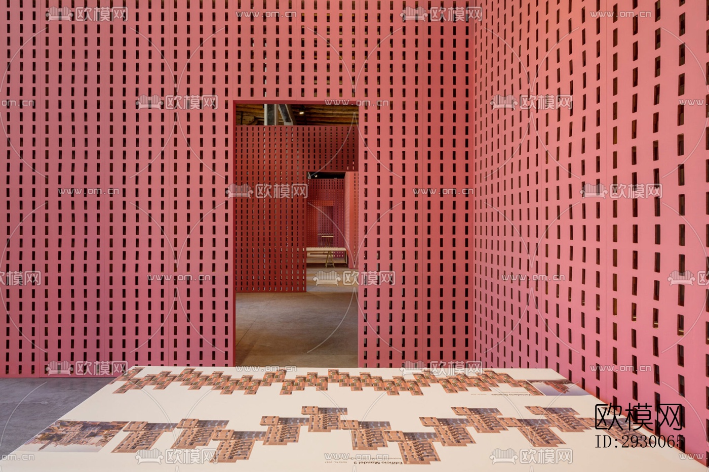 工业风展览展厅效果图下载（渲染图4）