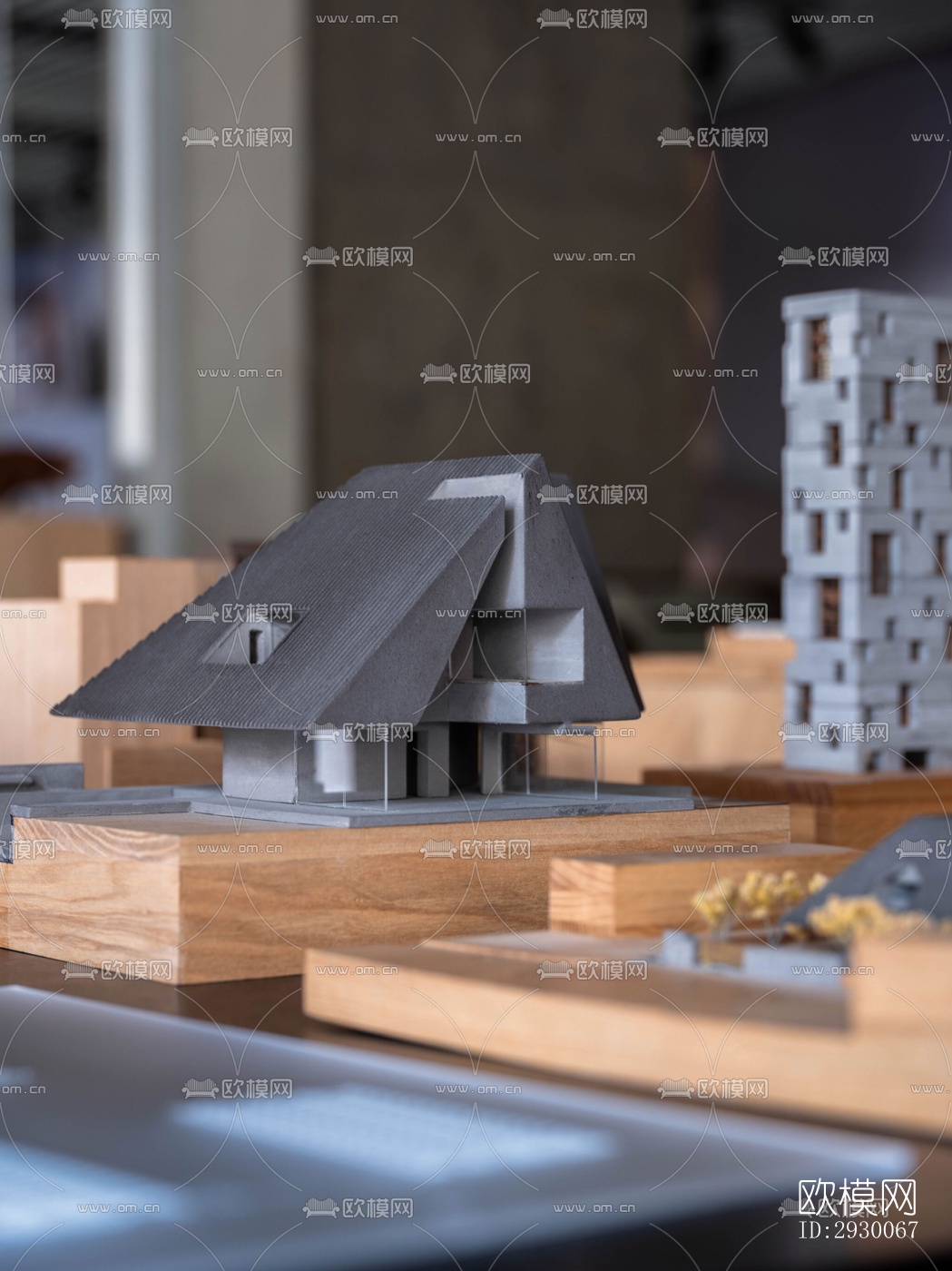 工业风展览展厅效果图下载（渲染图2）