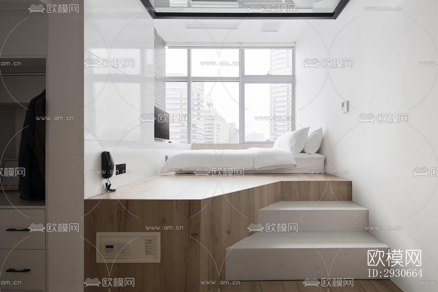 现代酒店民宿效果图下载（渲染图9）