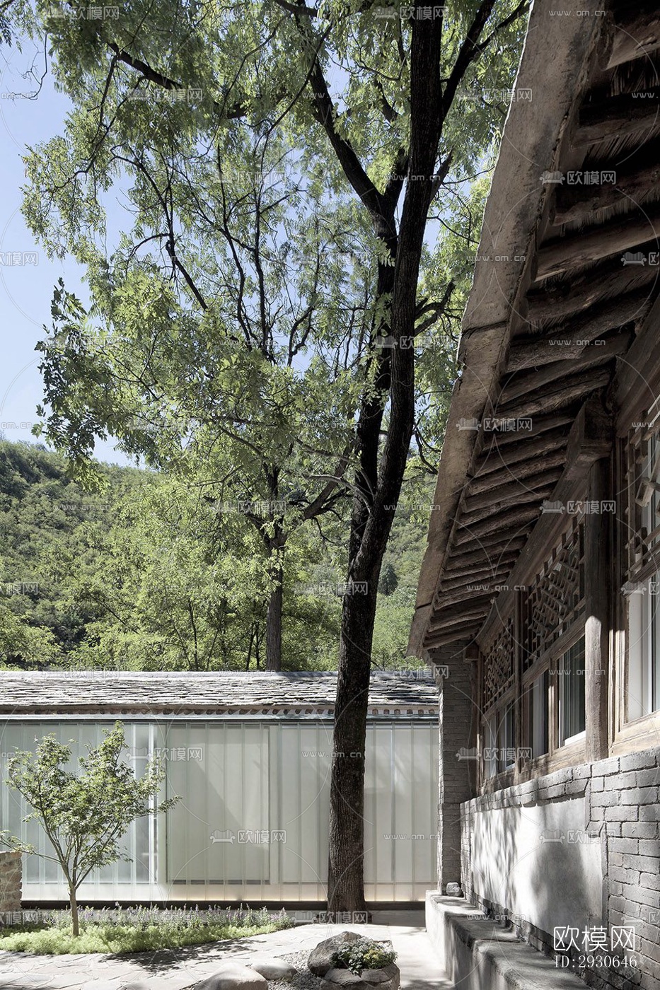 现代酒店民宿效果图下载（渲染图6）