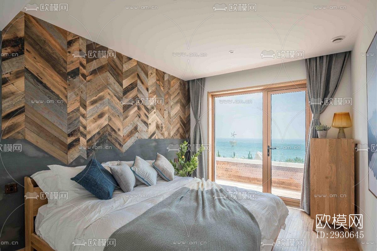 现代酒店民宿效果图下载（渲染图6）