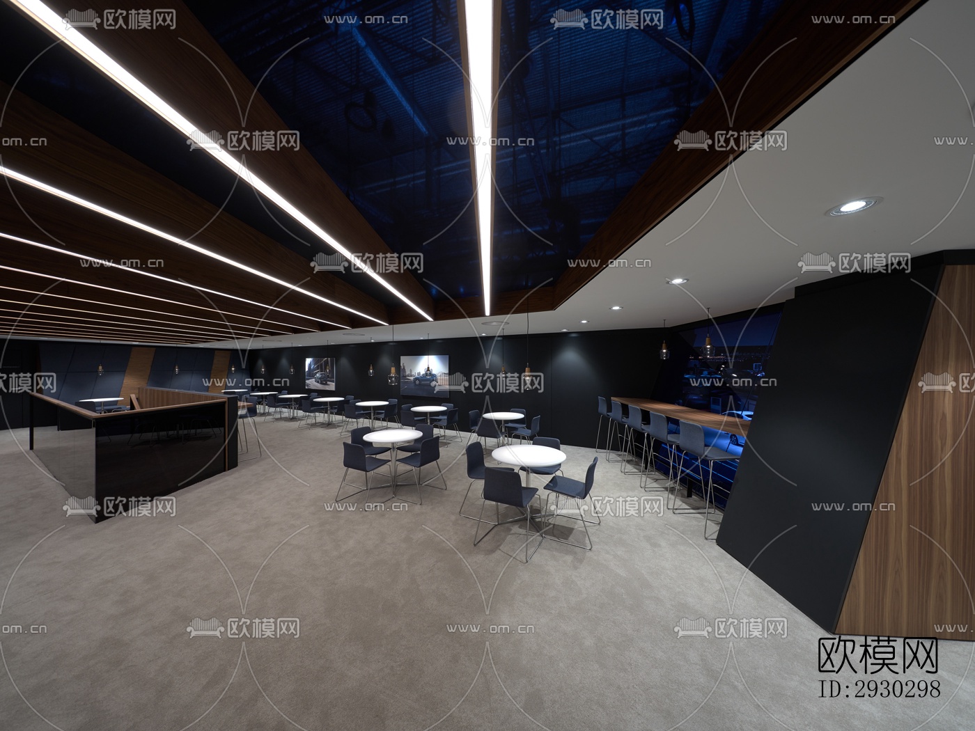 现代展览展厅效果图下载（渲染图12）