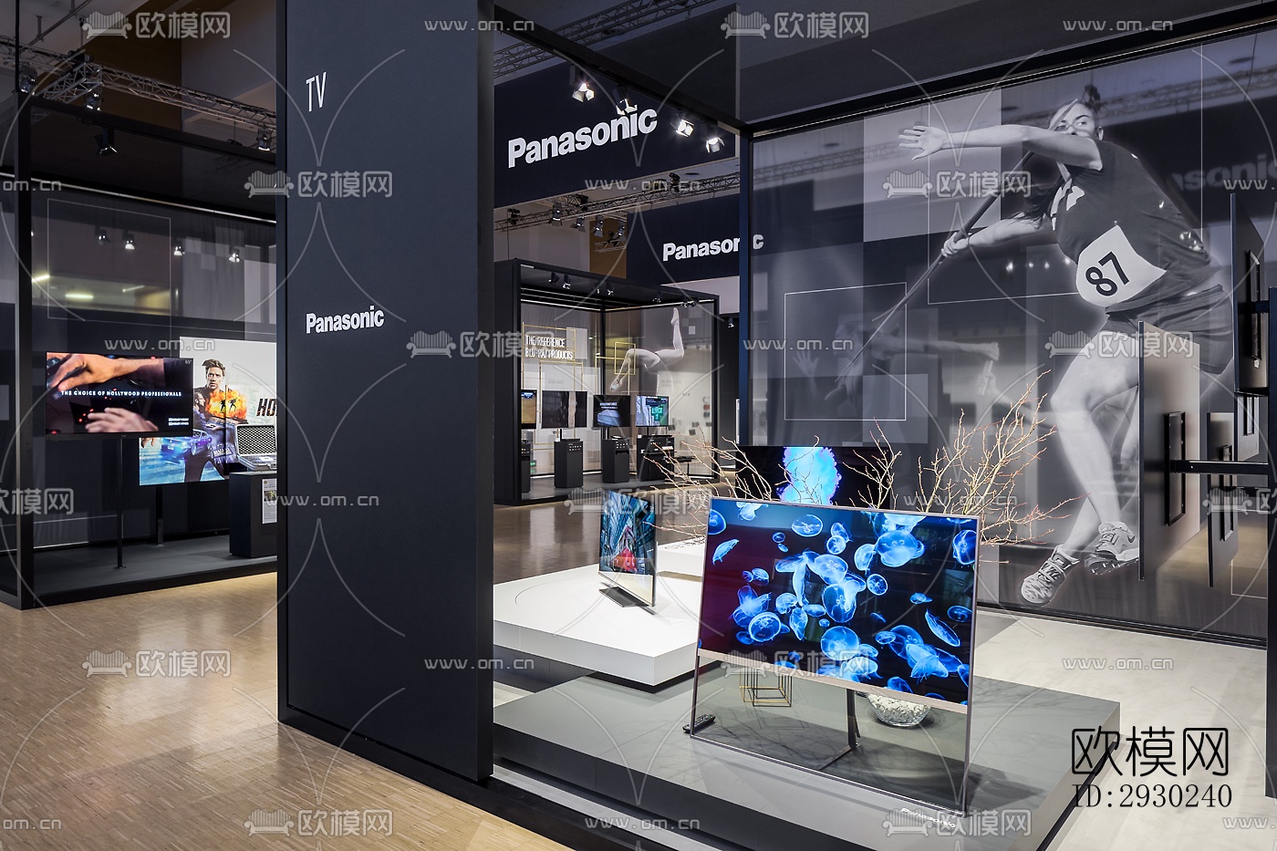 现代展览展厅效果图下载（渲染图7）