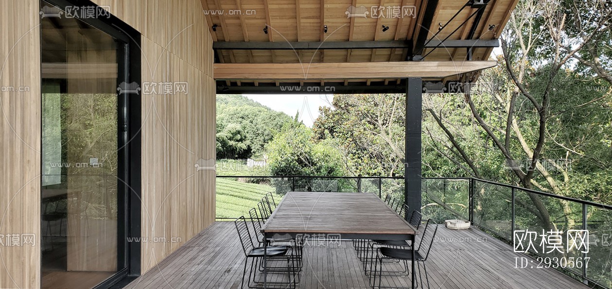 后现代酒店民宿效果图下载（渲染图15）