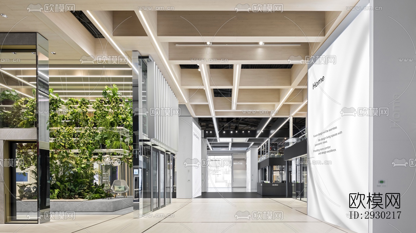 现代展览展厅效果图下载（渲染图8）