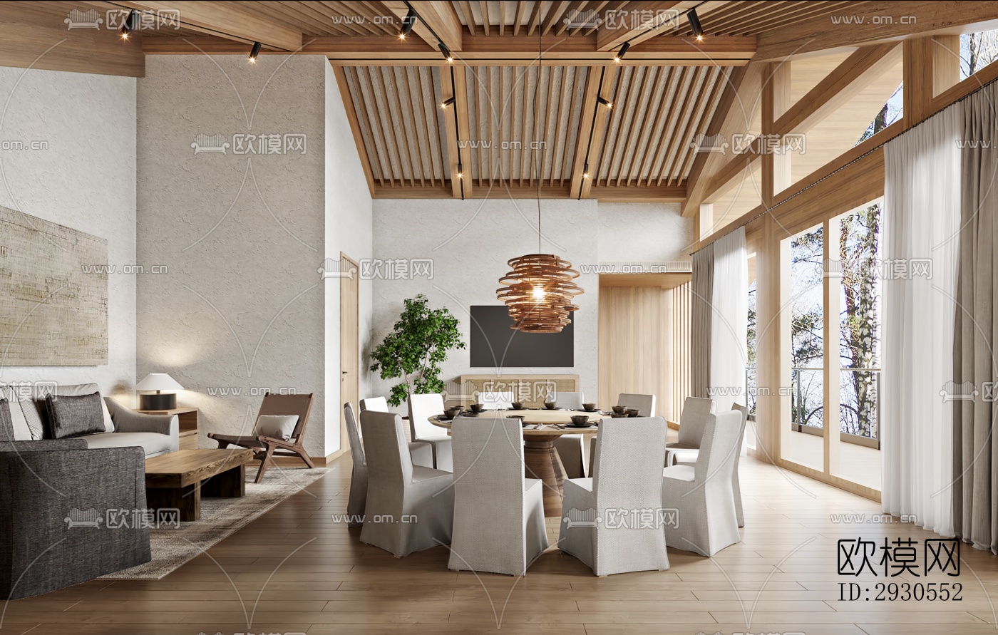 北欧酒店民宿效果图下载（渲染图6）