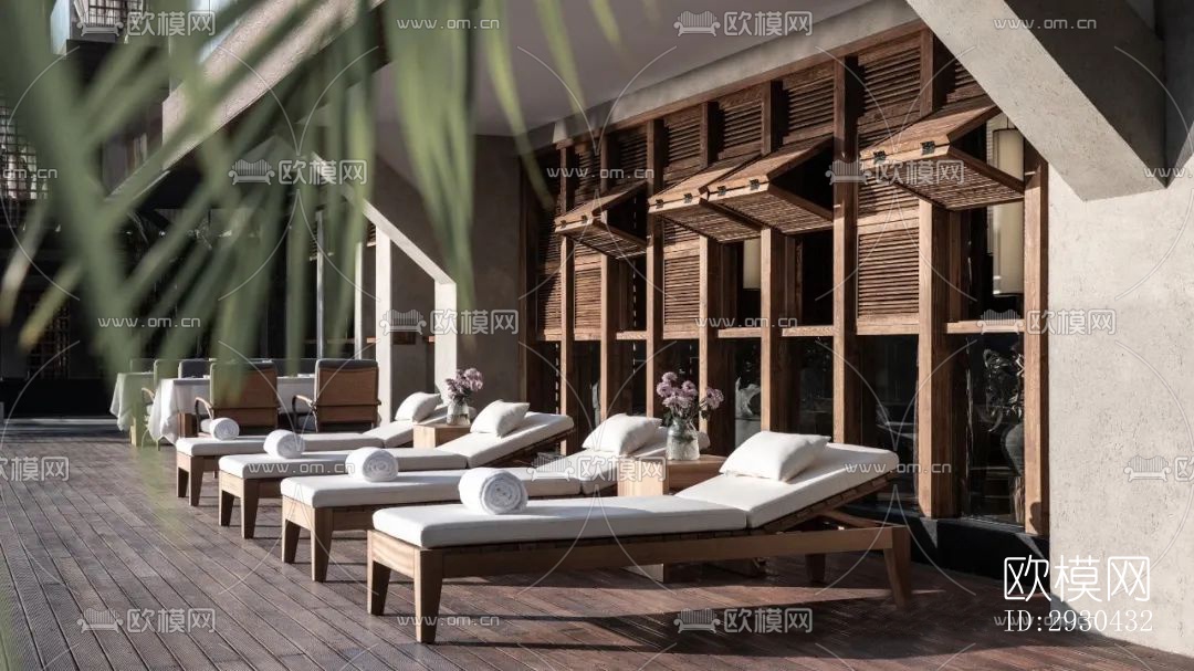 东南亚酒店民宿效果图下载（渲染图4）