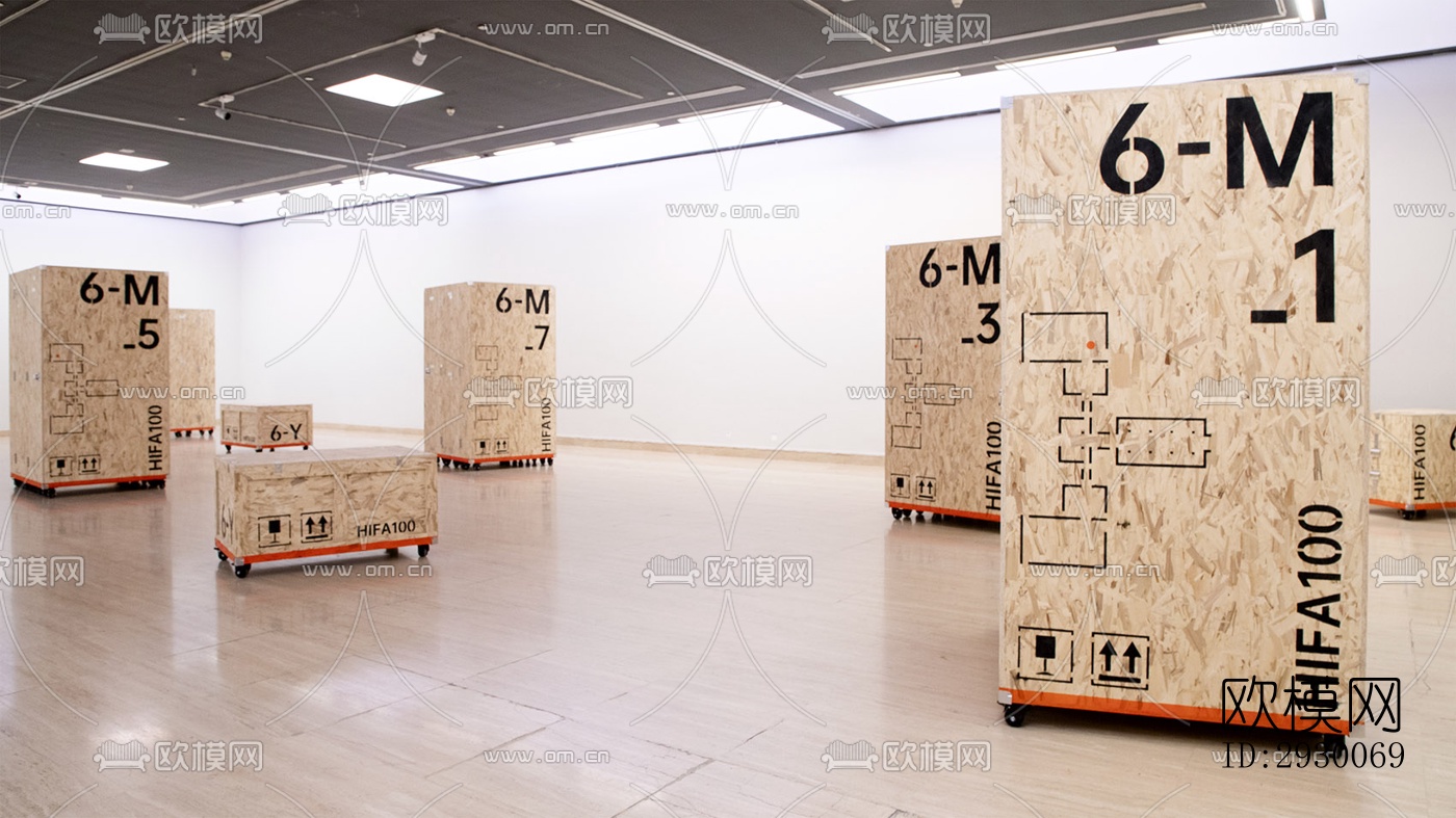 工业风展览展厅效果图下载（渲染图17）