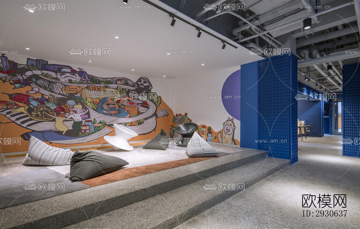 现代酒店民宿效果图下载（渲染图4）