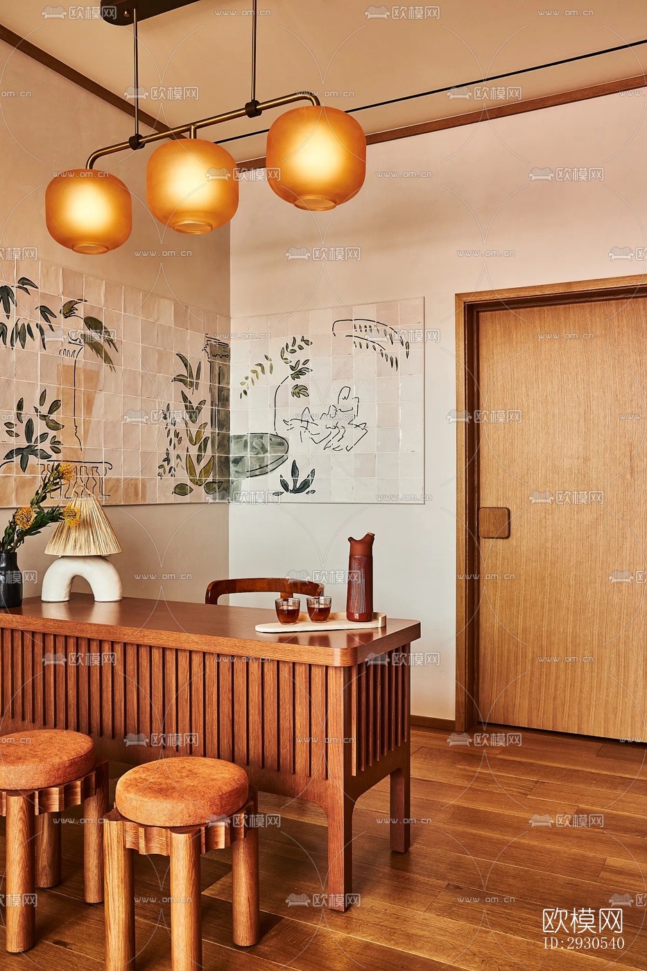 北欧酒店民宿效果图下载（渲染图11）