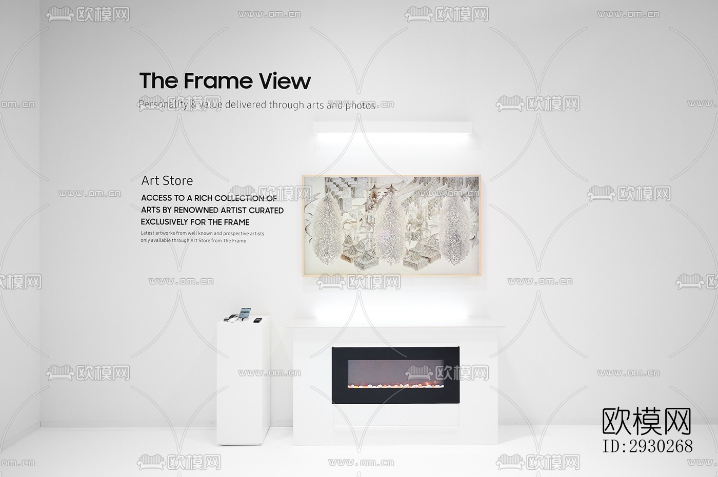 现代展览展厅效果图下载（渲染图2）