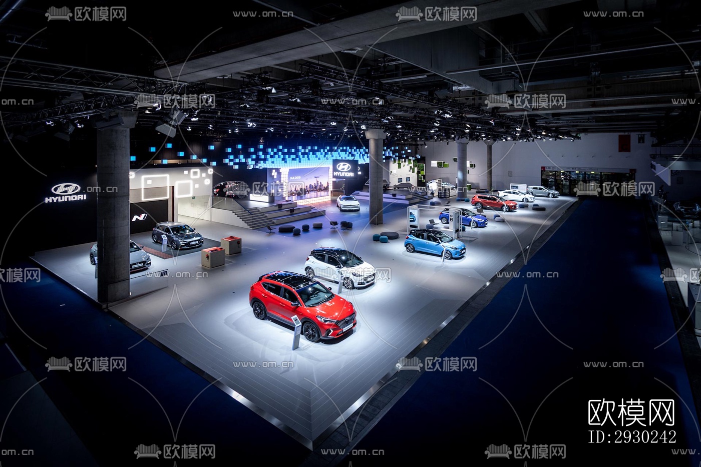 现代展览展厅效果图下载（渲染图7）