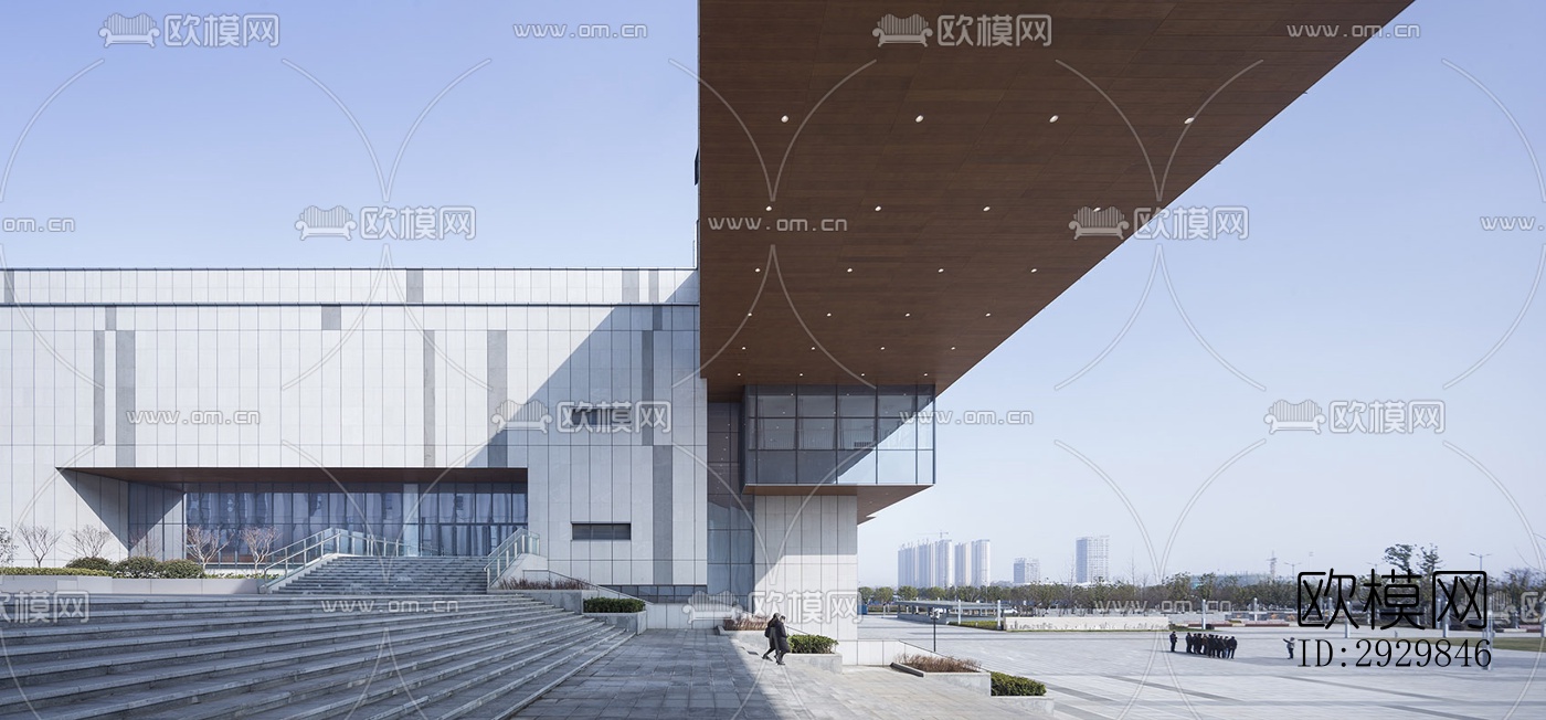 现代文体建筑效果图下载（渲染图13）