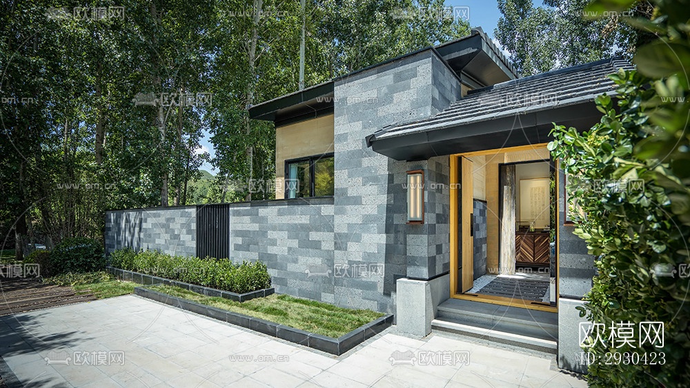 东南亚酒店民宿效果图下载（渲染图1）