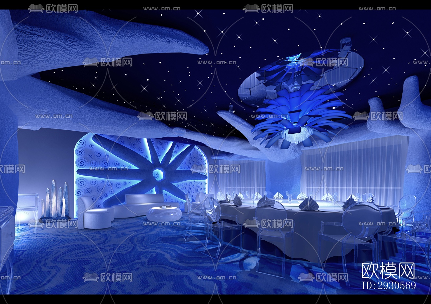 后现代酒店民宿效果图下载（渲染图1）