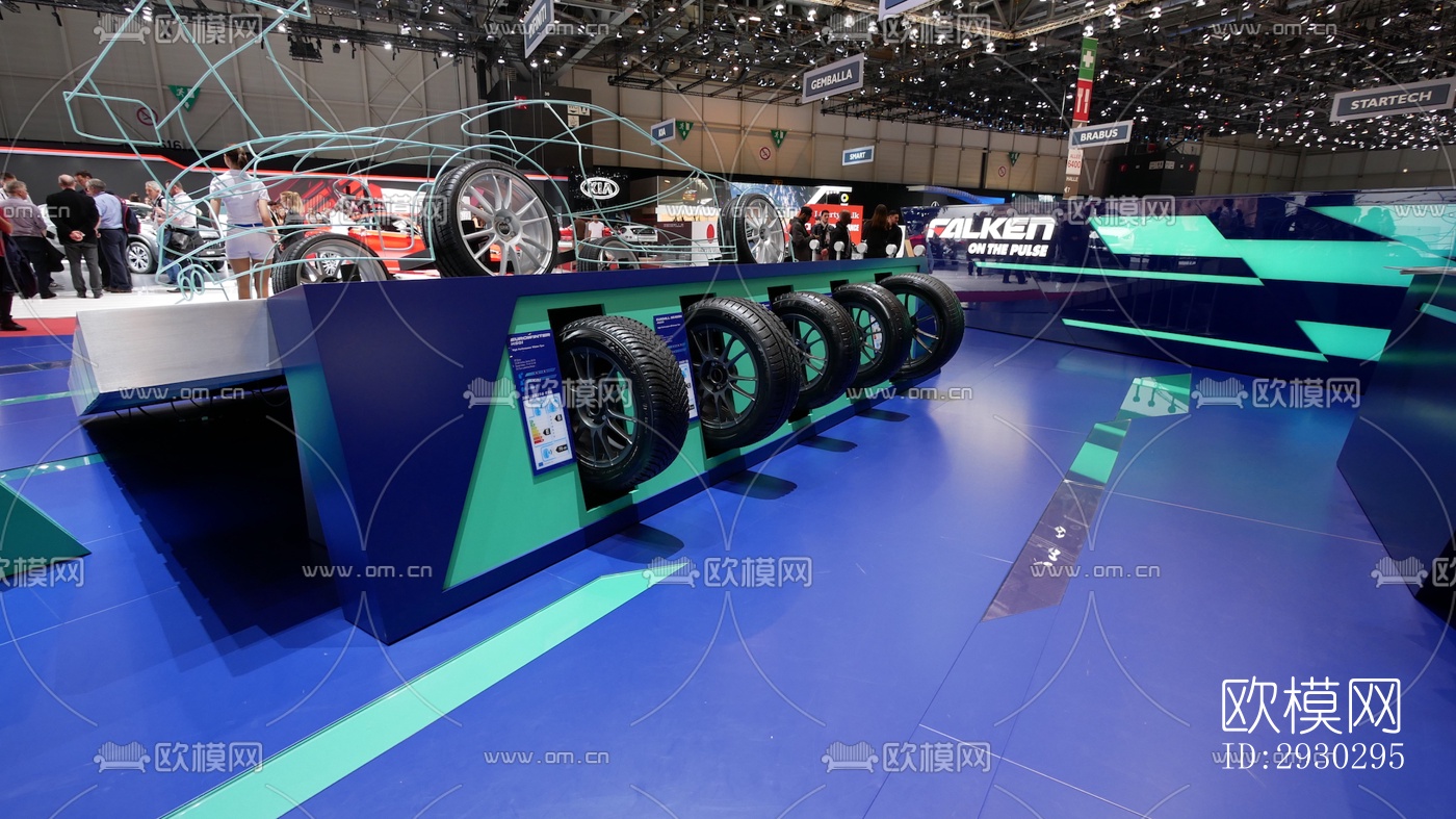 现代展览展厅效果图下载（渲染图5）