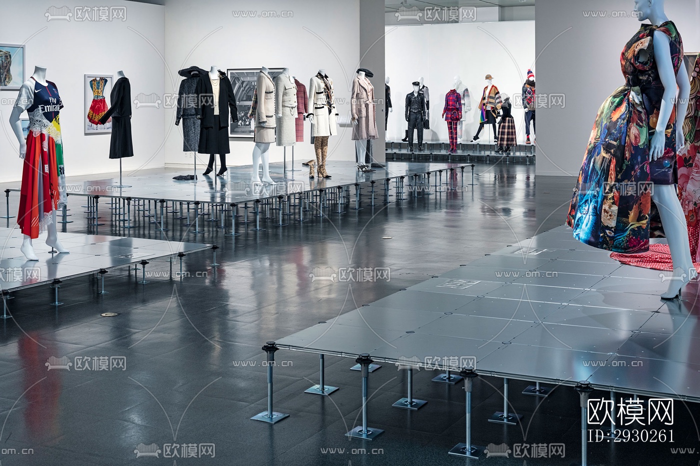 现代展览展厅效果图下载（渲染图7）