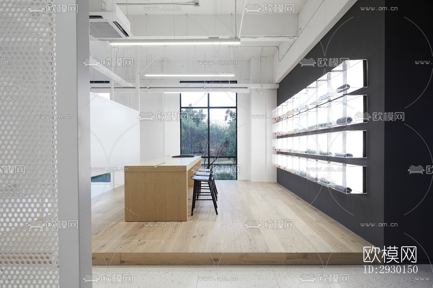 现代展览展厅效果图下载（渲染图11）