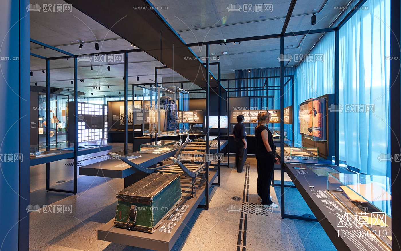 现代展览展厅效果图下载（渲染图11）