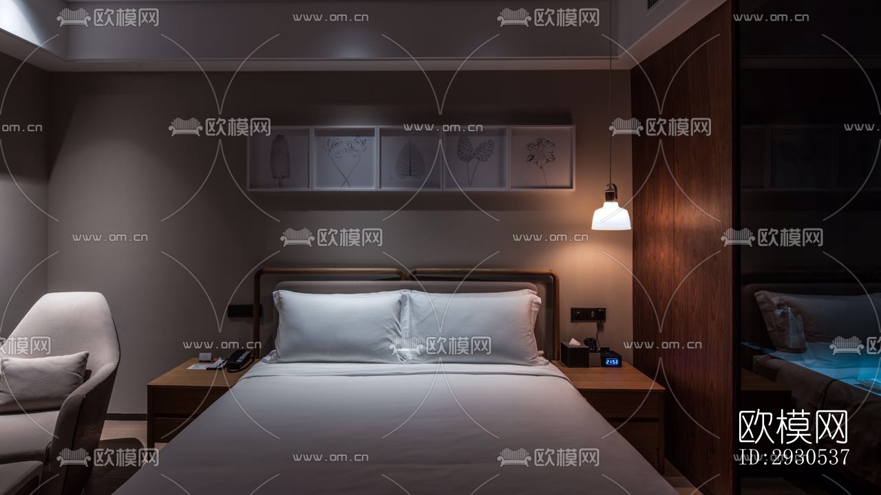 北欧酒店民宿效果图下载（渲染图6）