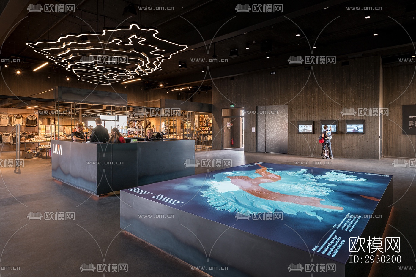 现代展览展厅效果图下载（渲染图10）