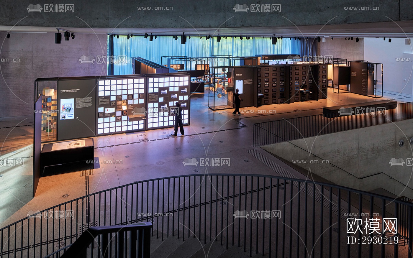 现代展览展厅效果图下载（渲染图10）