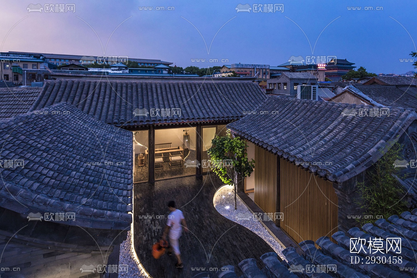 中式酒店民宿效果图下载（渲染图17）